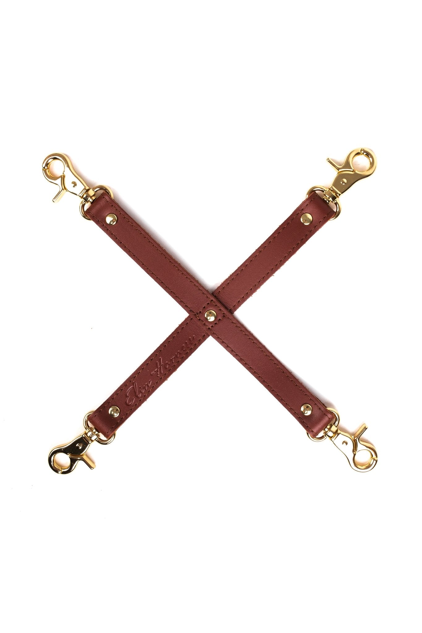 4 - way Strap Bondage, Hog - Tie Connector Reinforced Steel - Elinlatex