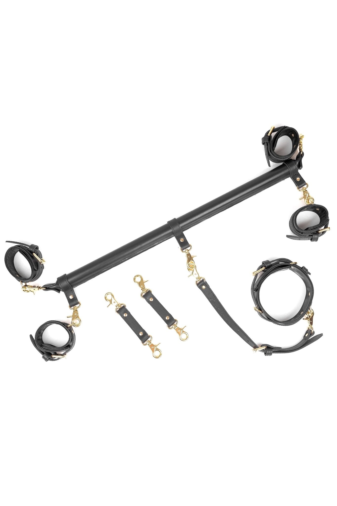 5 - Point Leather Spreader Bar Set - Elinlatex