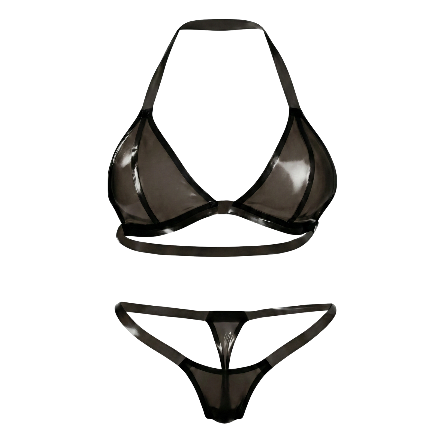 Multicolor Latex Lingerie | Latex Bra + Micro Bikini | 11 colors