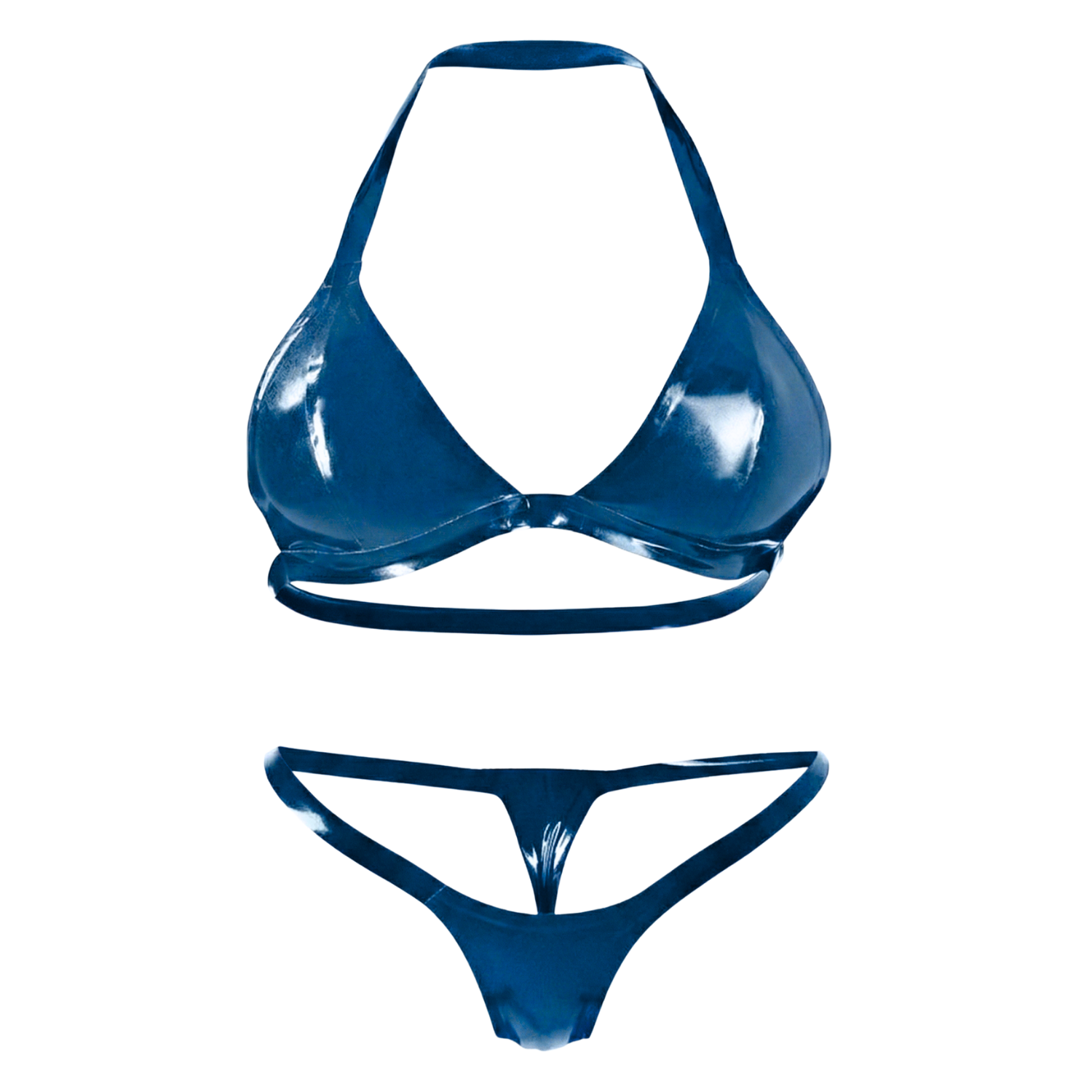 Multicolor Latex Lingerie | Latex Bra + Micro Bikini | 11 colors