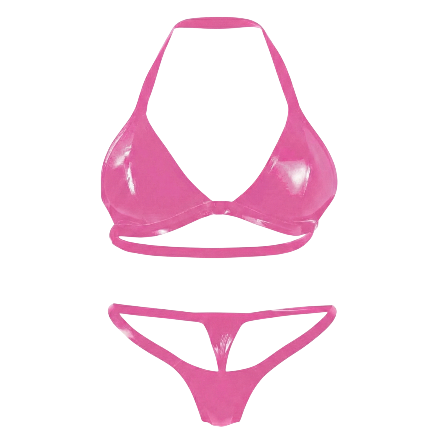 Multicolor Latex Lingerie | Latex Bra + Micro Bikini | 11 colors