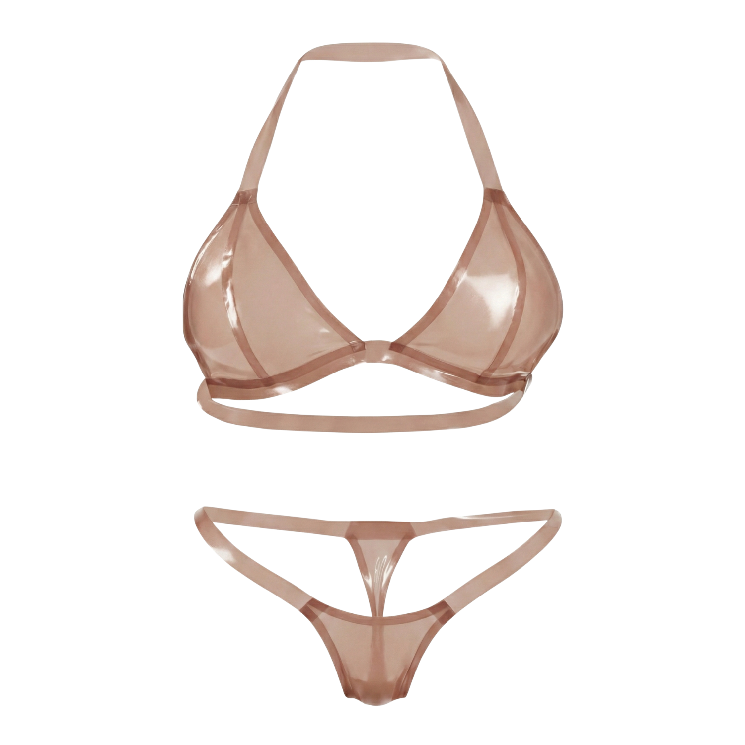 Multicolor Latex Lingerie | Latex Bra + Micro Bikini | 11 colors