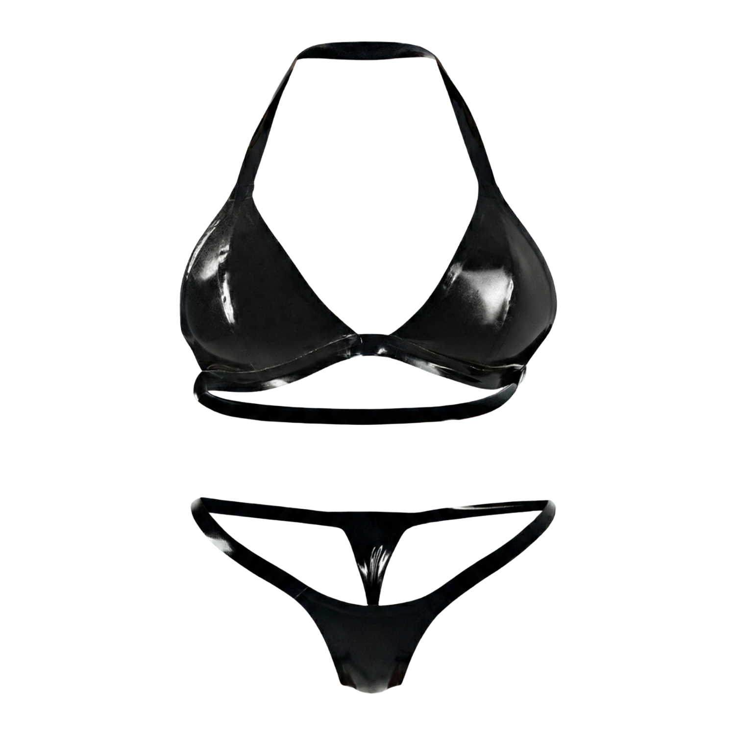 Multicolor Latex Lingerie | Latex Bra + Micro Bikini | 11 colors