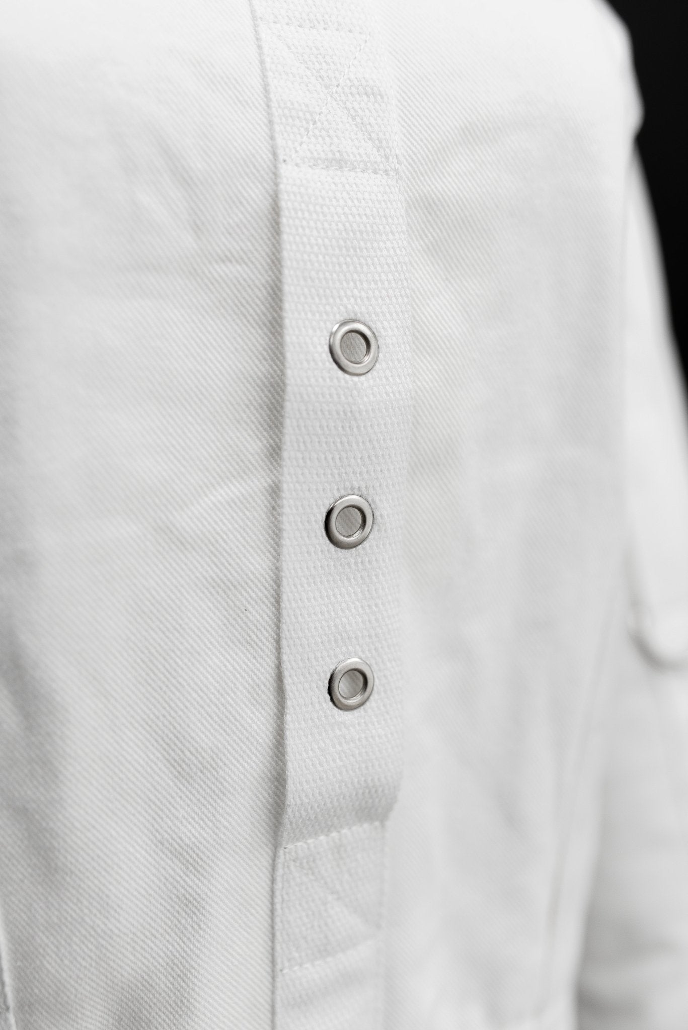 Cotton Straitjacket with Segufix Style Locks & Key. White - Elinlatex