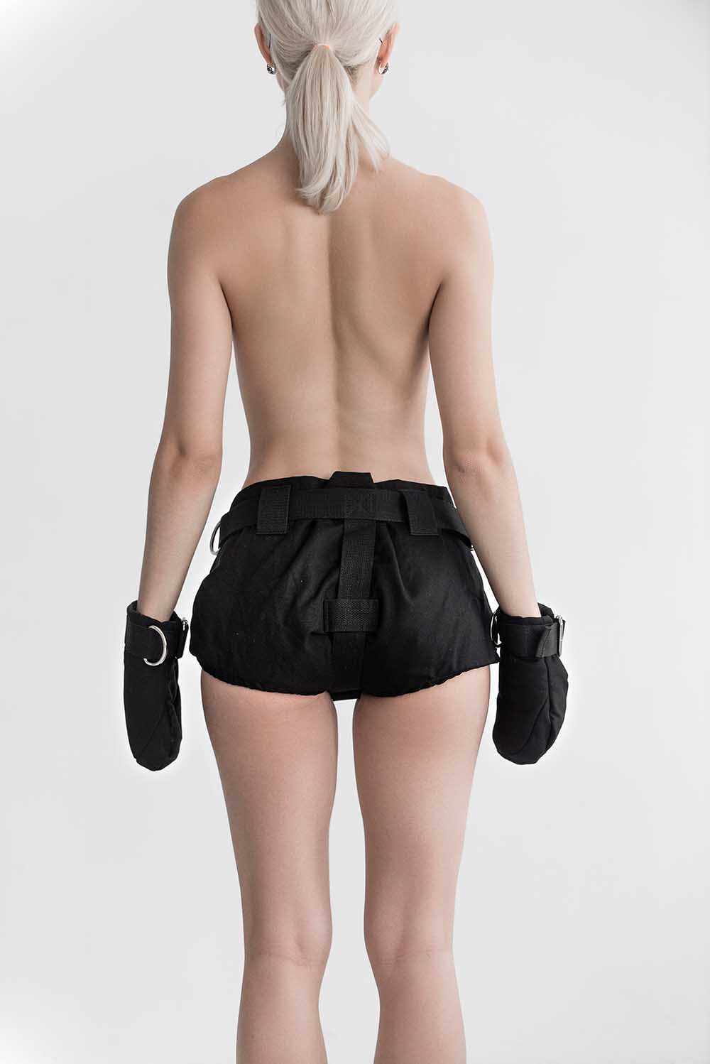 Diaper Cover Pants. Black - Elinlatex