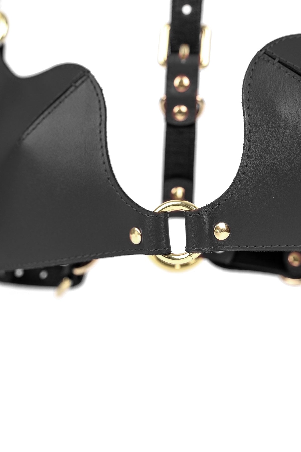 Freyja Leather Bra. Black - Elin Latex