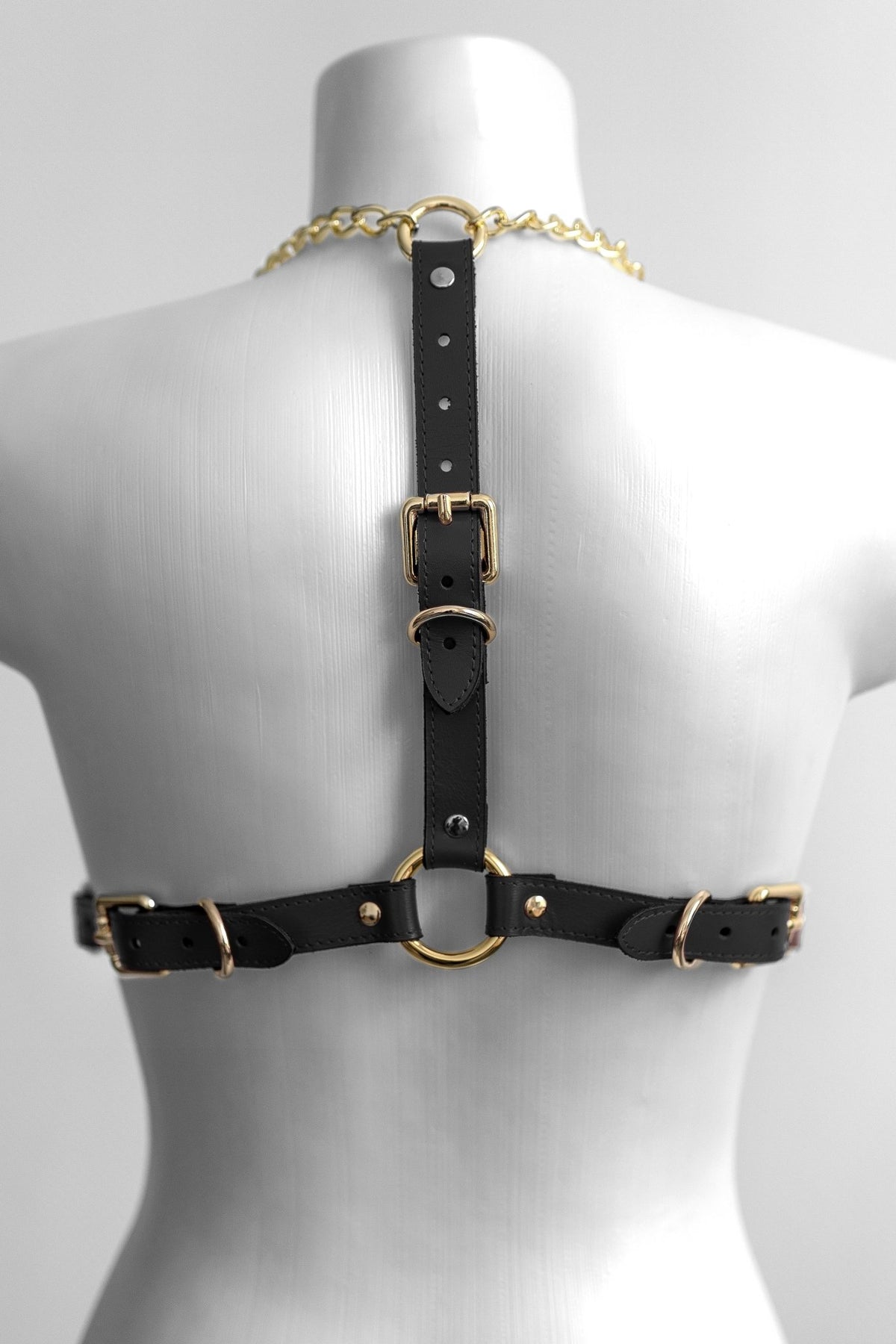 Freyja Leather Bra. Black - Elin Latex