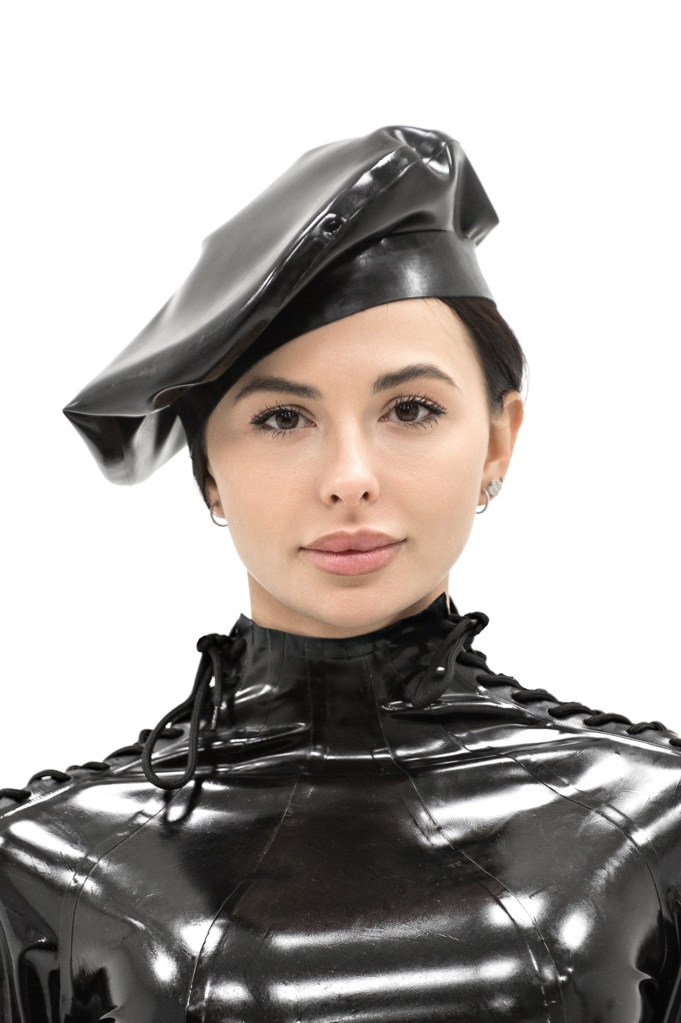 Latex Beret. Black - Elinlatex