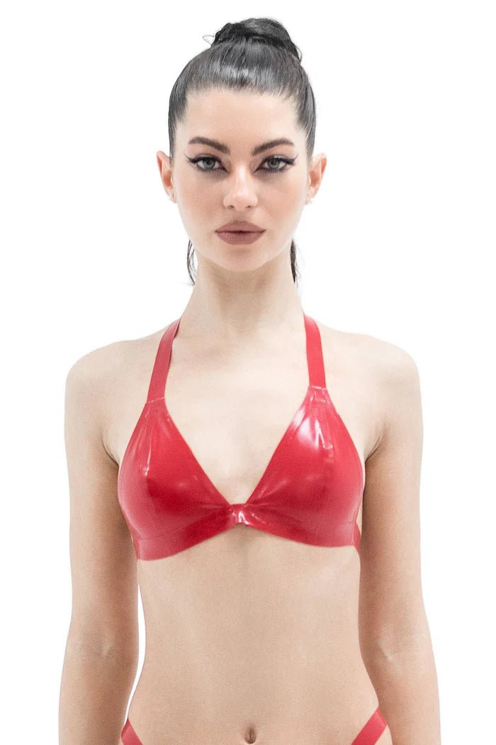 Latex Bra. Red - Elinlatex