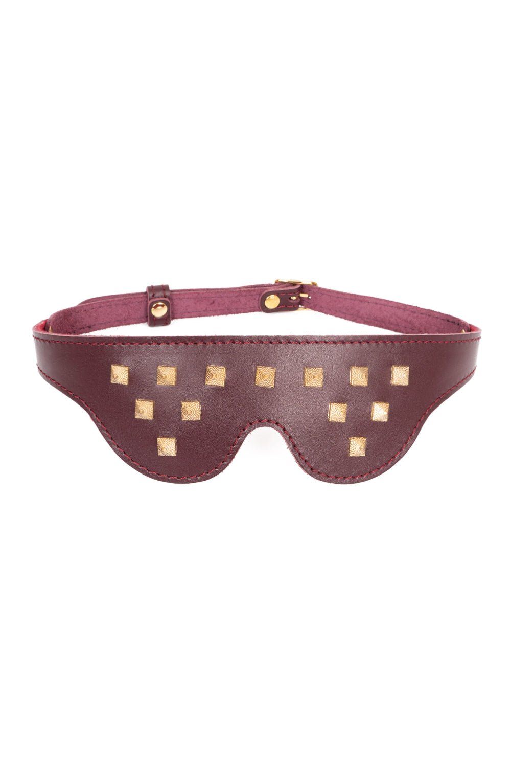 Unisex Leather Mask with Removable Blindfold and Mouth Gag -  HD4 main image 0