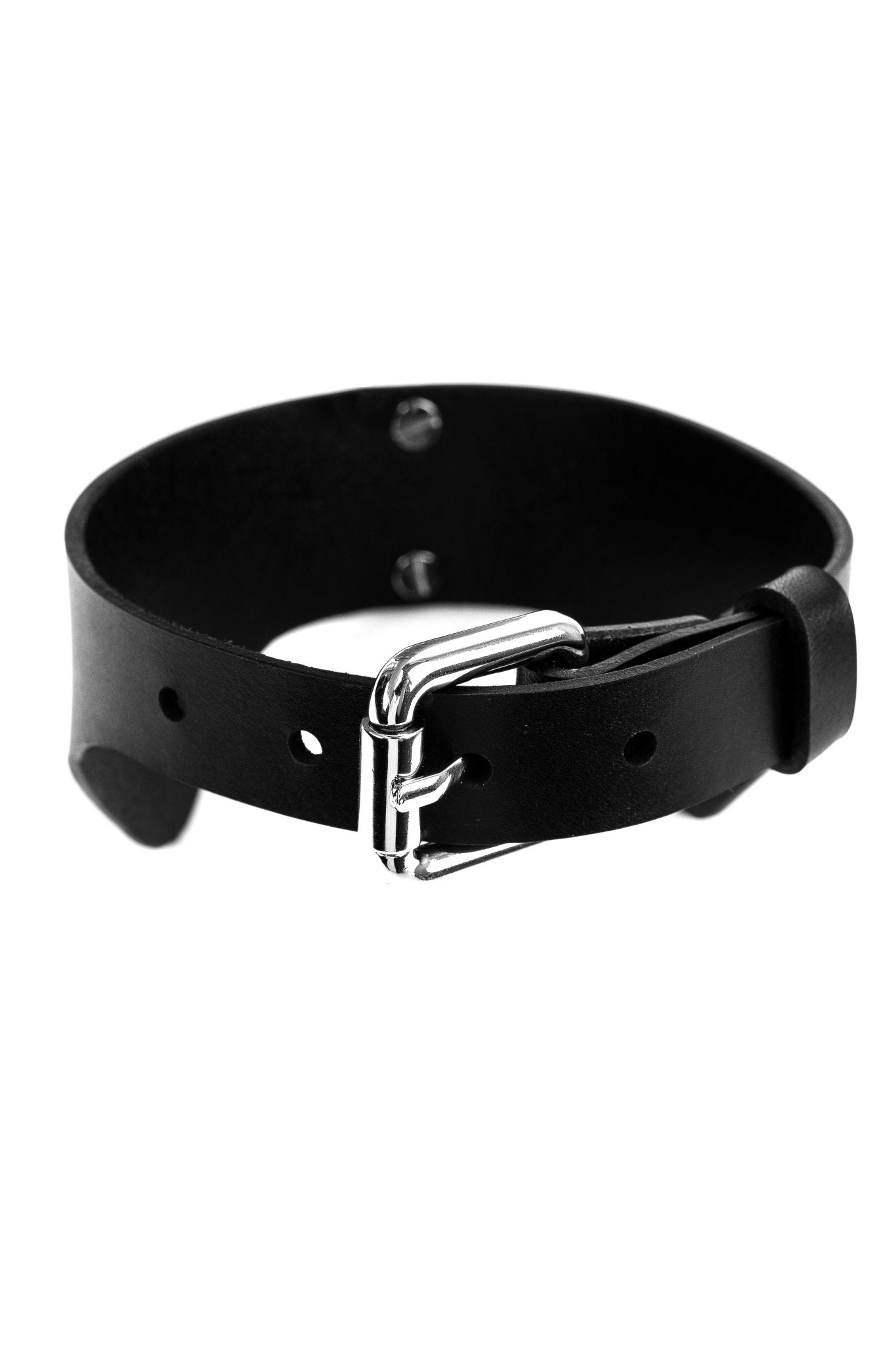 Leather Choker Butterfly. Black - Elinlatex