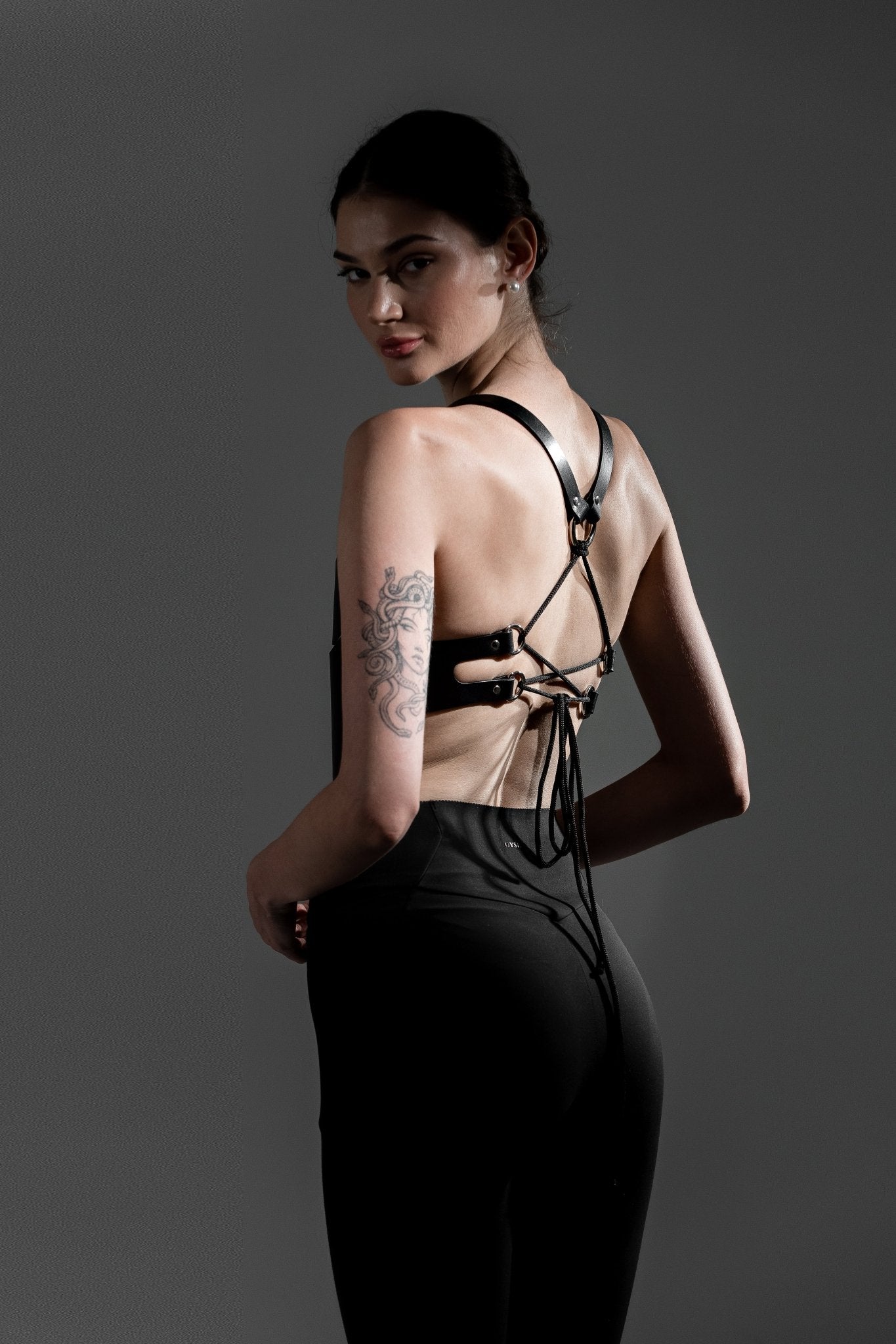 Leather Corset "Warrior" - Elinlatex