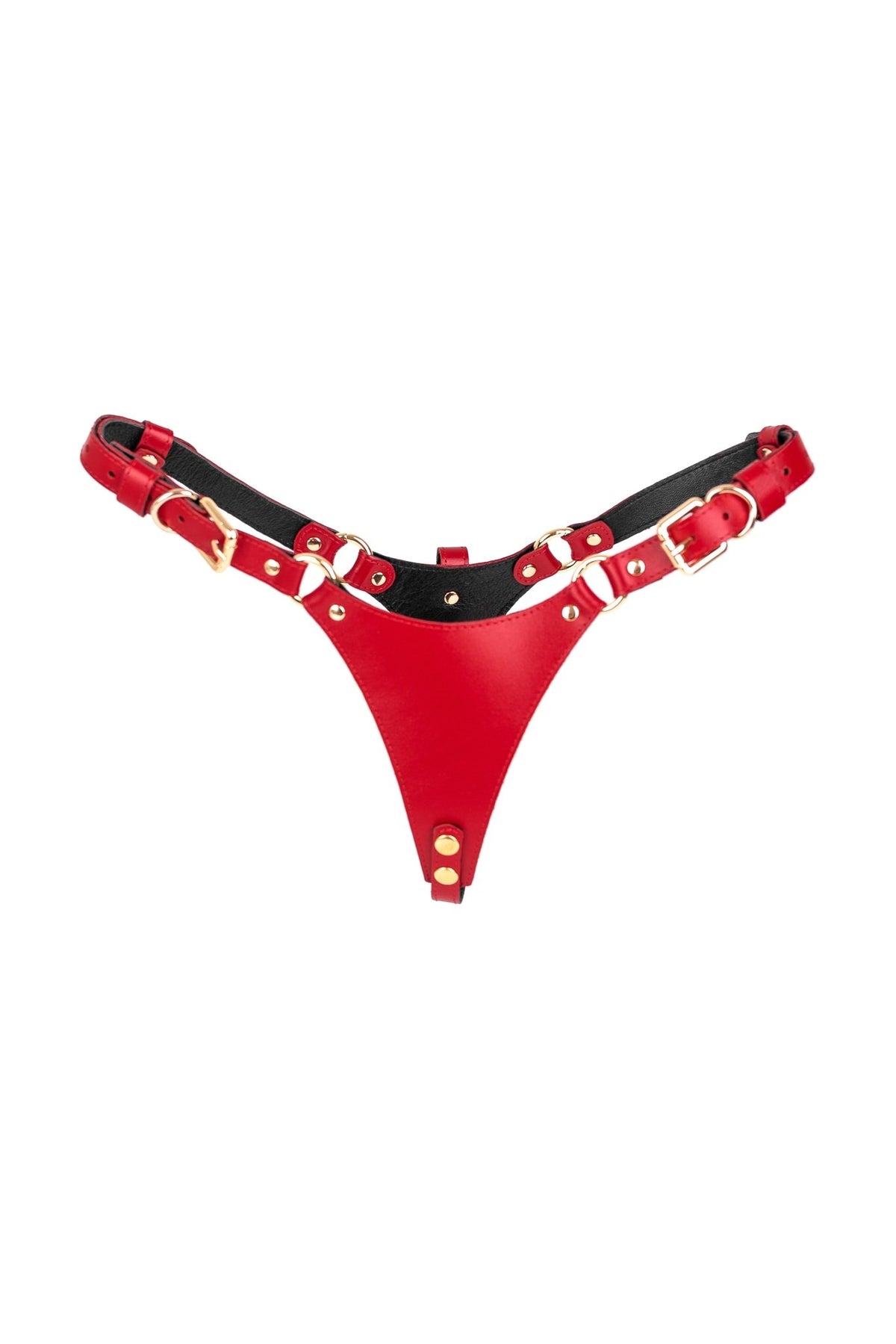 Leather Panties Freyja. White - Elin Latex