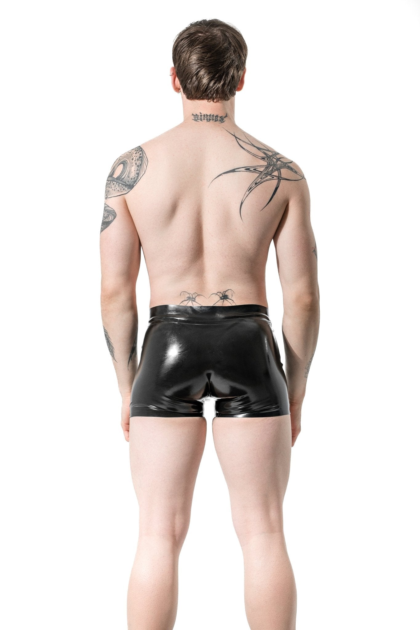 Men’s Latex Boxers. Black - Elinlatex