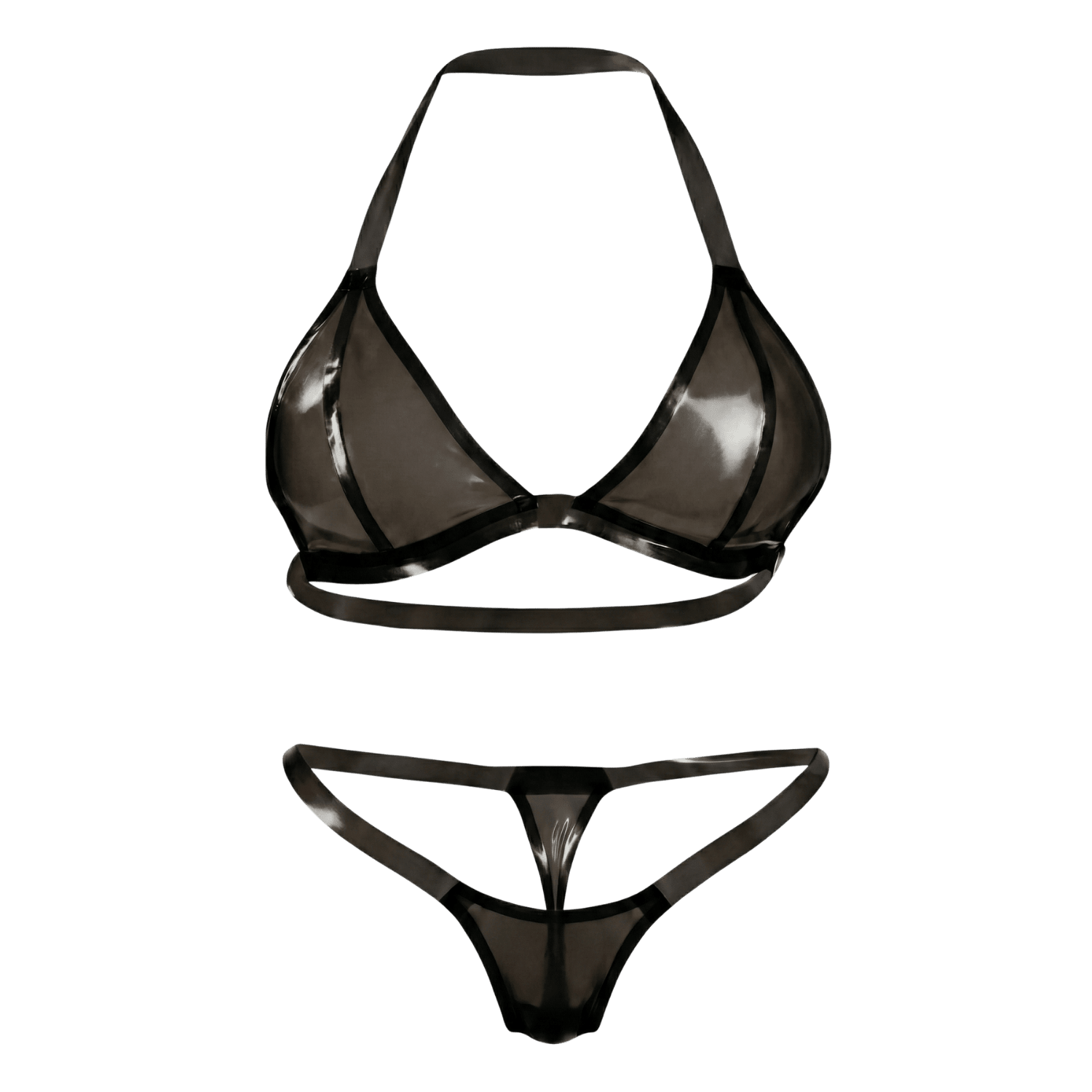 Multicolor Latex Lingerie | Latex Bra + Micro Bikini | 11 colors - Elinlatex