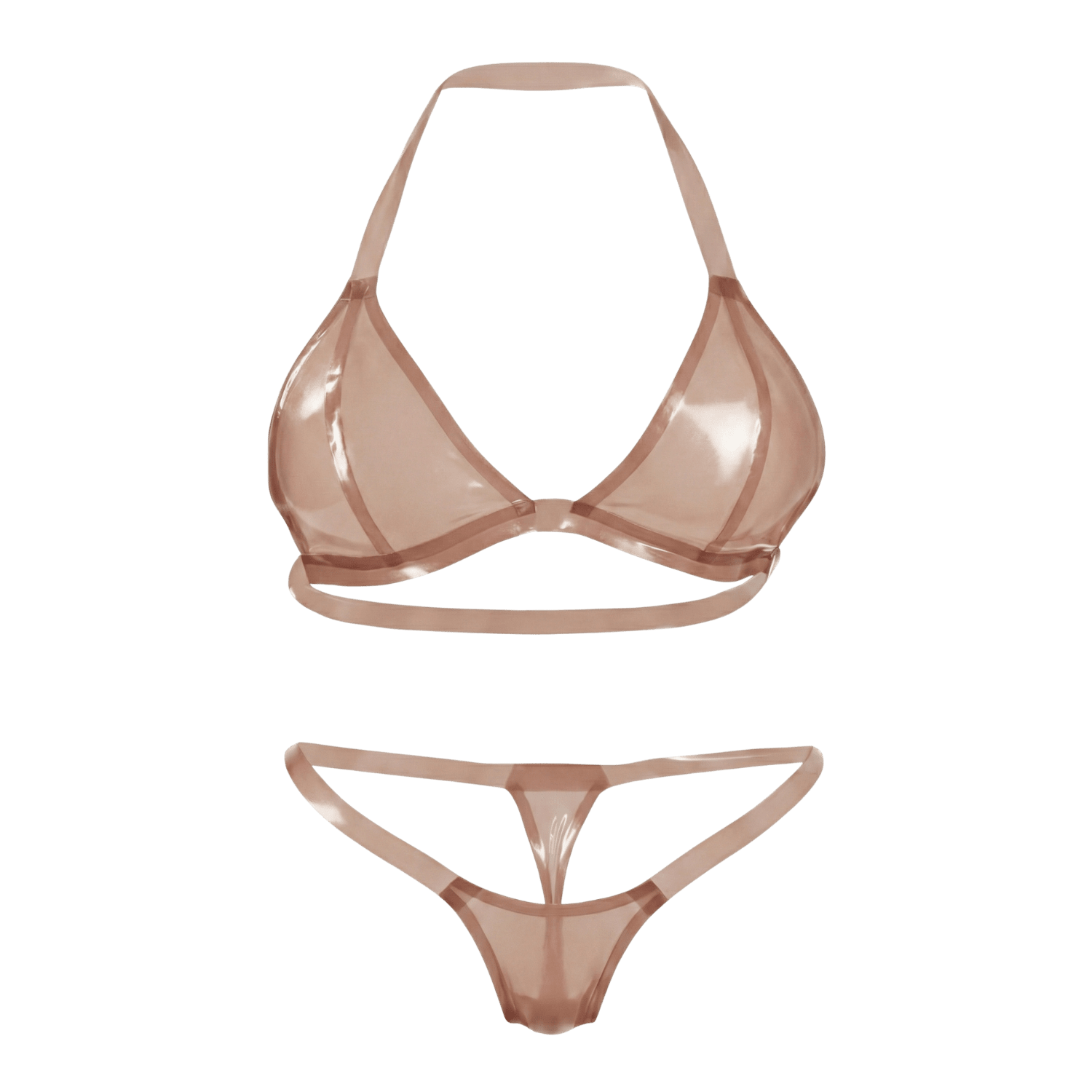 Multicolor Latex Lingerie | Latex Bra + Micro Bikini | 11 colors - Elinlatex