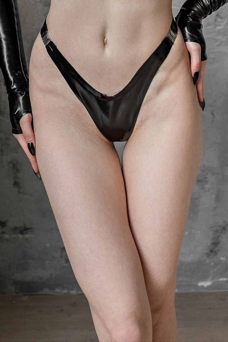 Selene Latex Panties. Black - Elinlatex