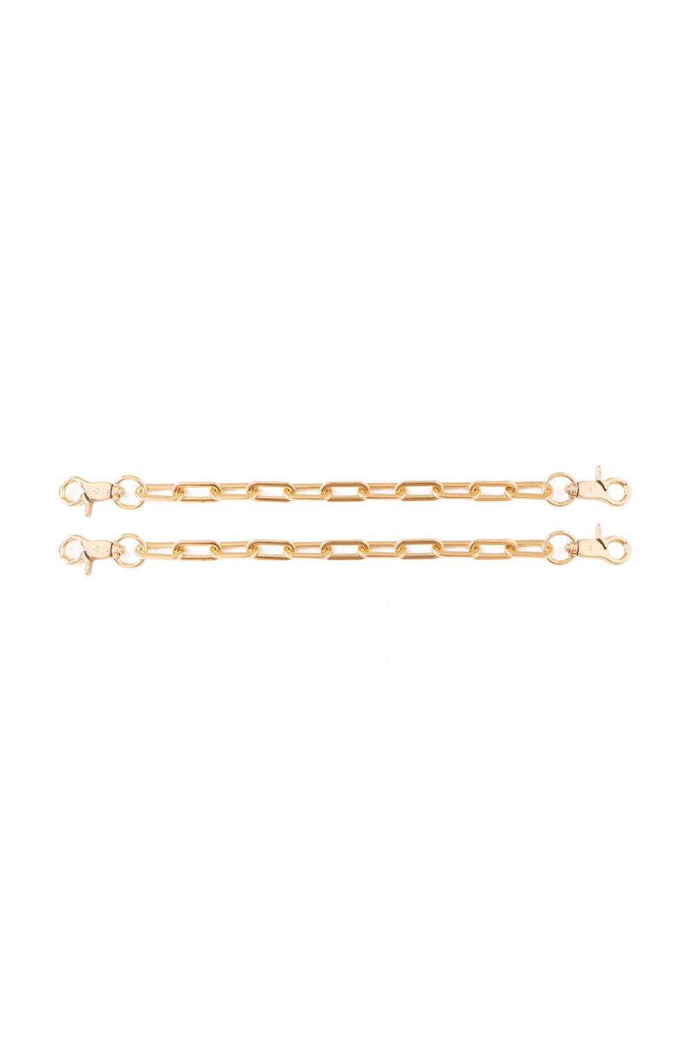 Set of 2 chain connectors with large links, Restraint for ankles, wrists, garters, belt connectors - Elinlatex
