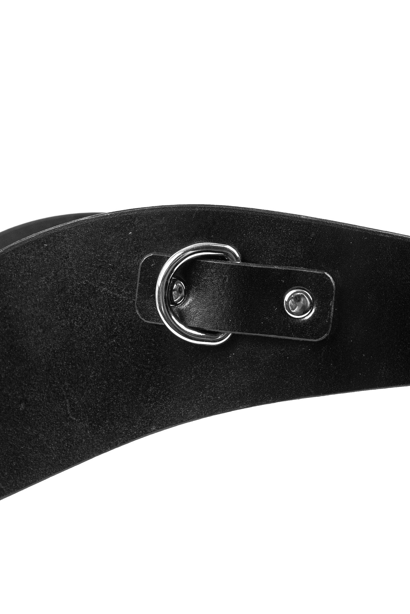 Strap Leather Garthers with Front Lace - Up - Elinlatex