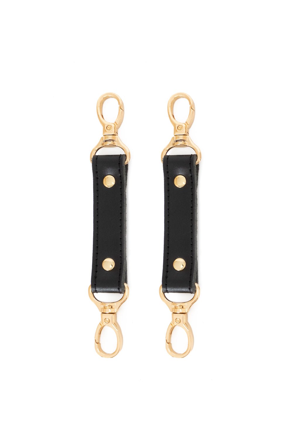 2 - Way Leather Connector. Set of 2 Short Straps for Fixation - Elinlatex