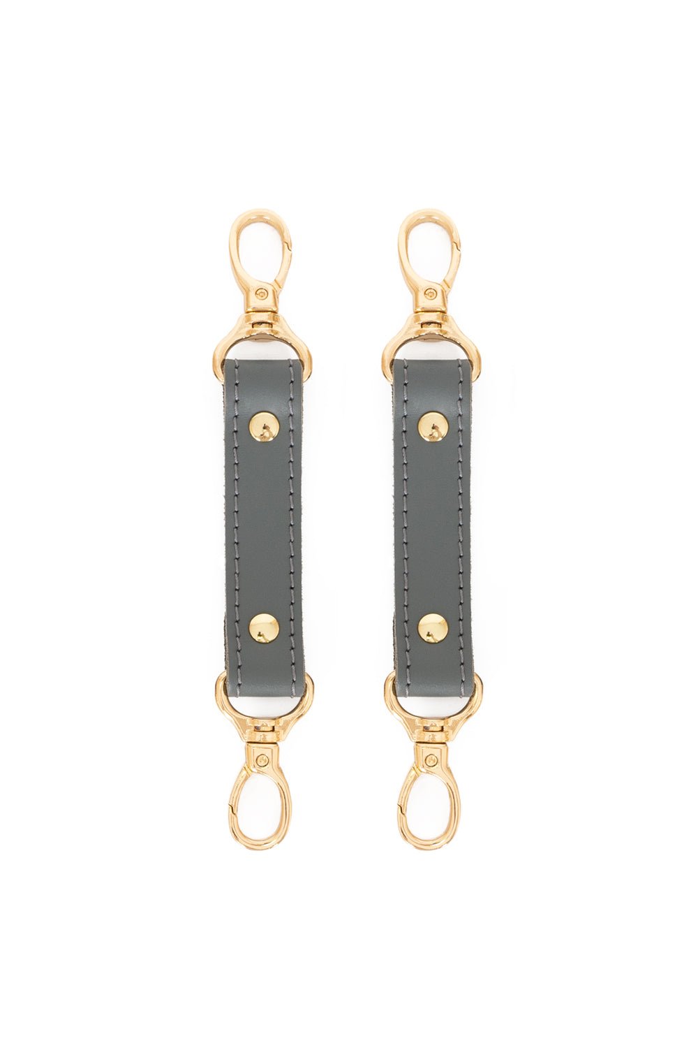 2 - Way Leather Connector. Set of 2 Short Straps for Fixation - Elinlatex