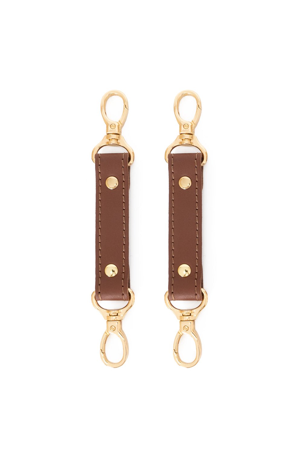 2 - Way Leather Connector. Set of 2 Short Straps for Fixation - Elinlatex