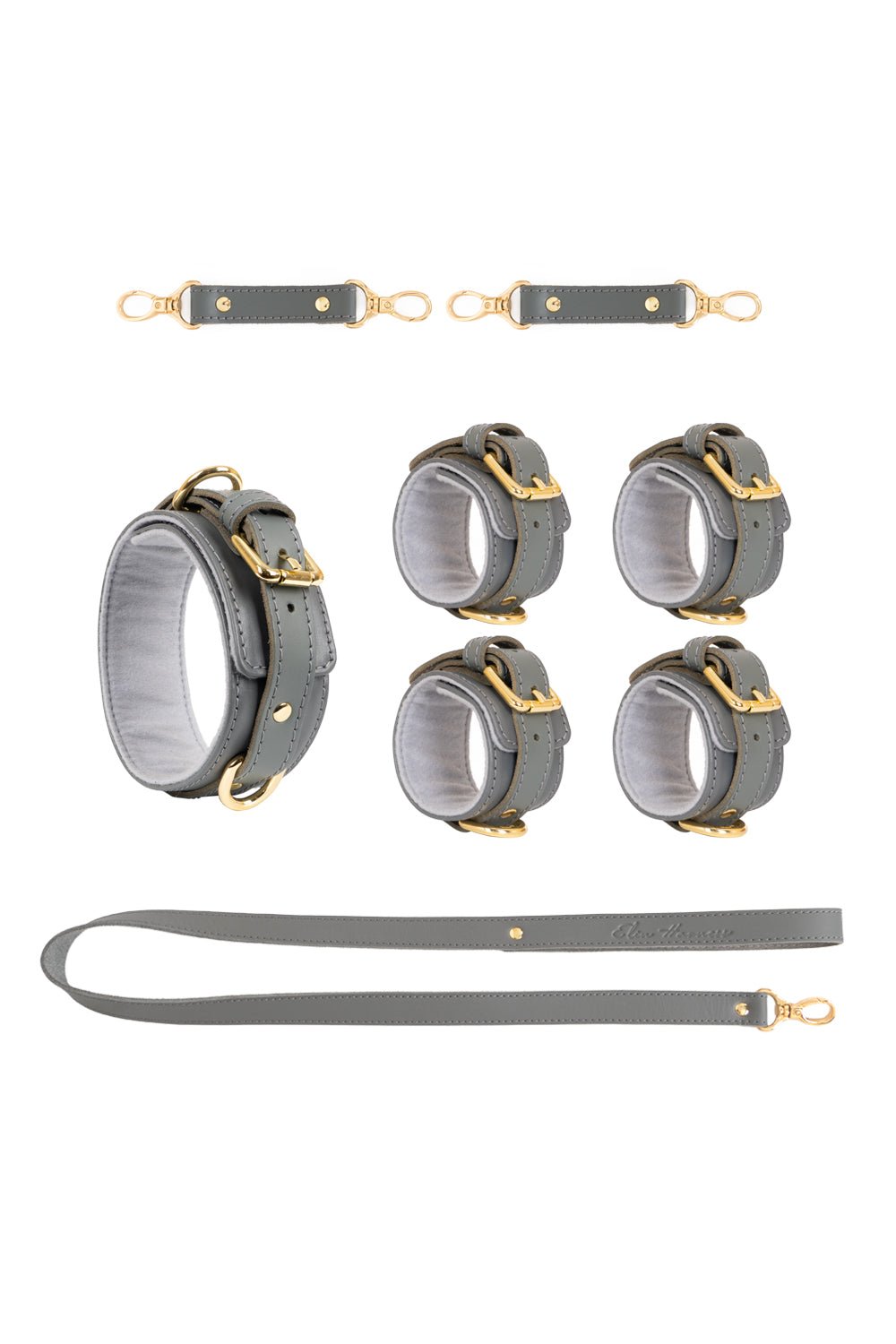 3 in 1 Leather Harness Bondage Set. 10 colors - Elinlatex