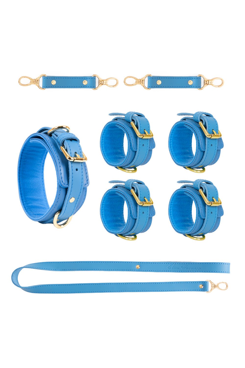 3 in 1 Leather Harness Bondage Set. 10 colors - Elinlatex