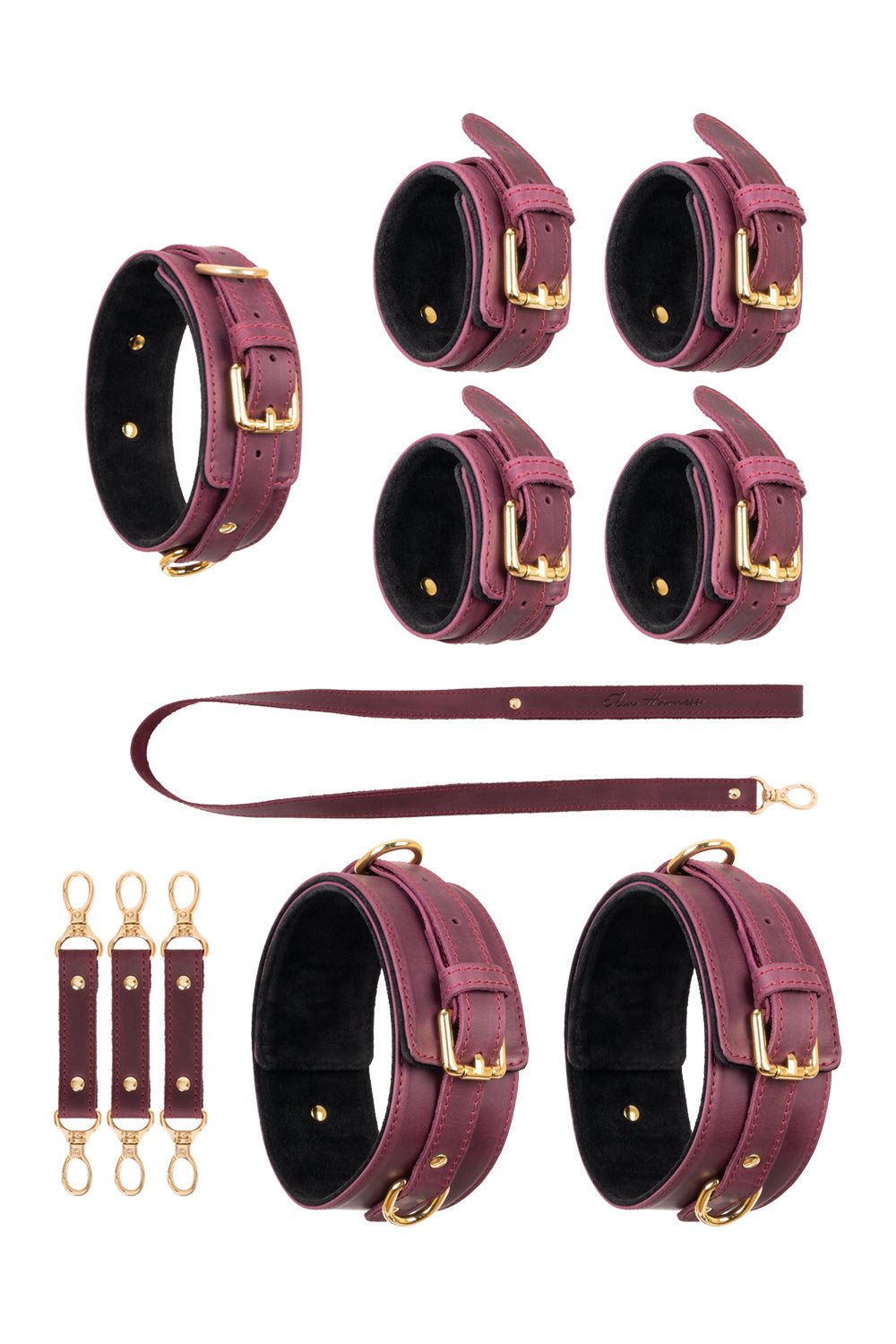 4 in 1 CRAZY HORSE Leather Set. 10 colors - Elinlatex