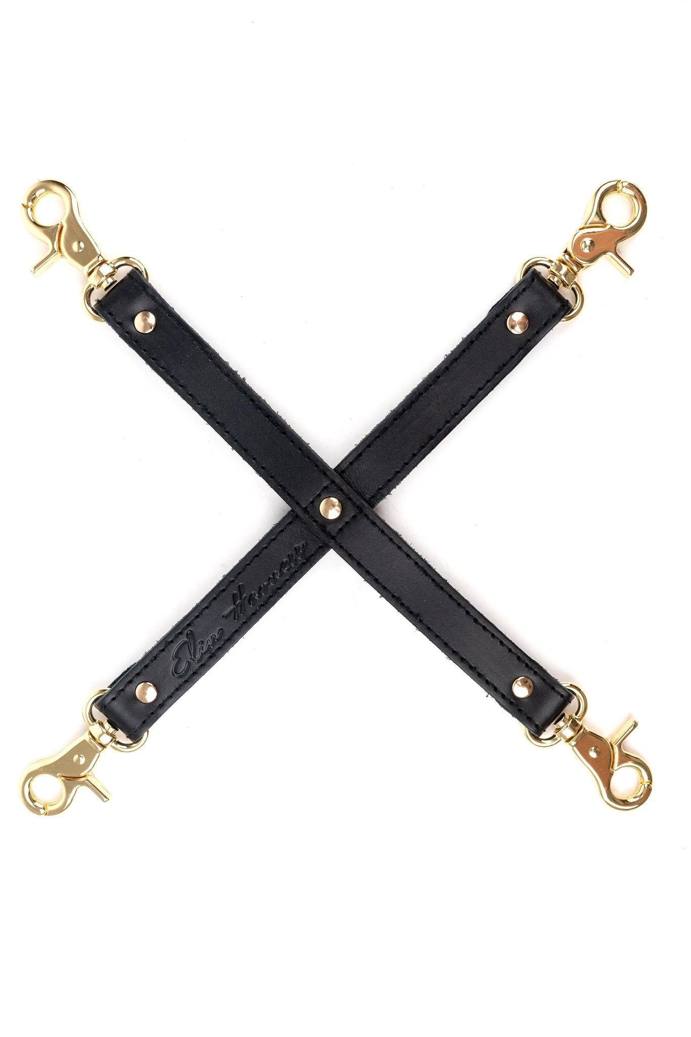 4 - way Strap Bondage, Hog - Tie Connector Reinforced Steel - Elinlatex