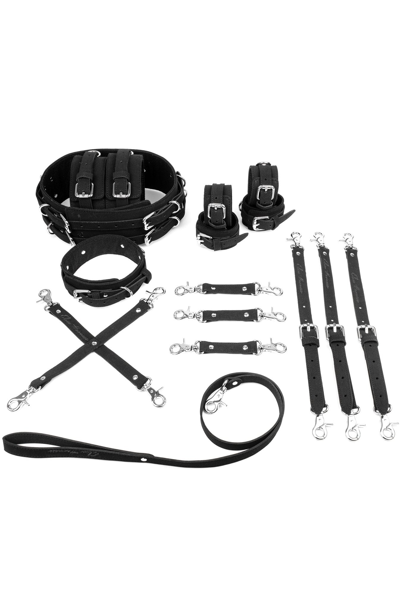 7 in 1 Vegan Leather Harness Bondage Set. 5 colors - Elinlatex