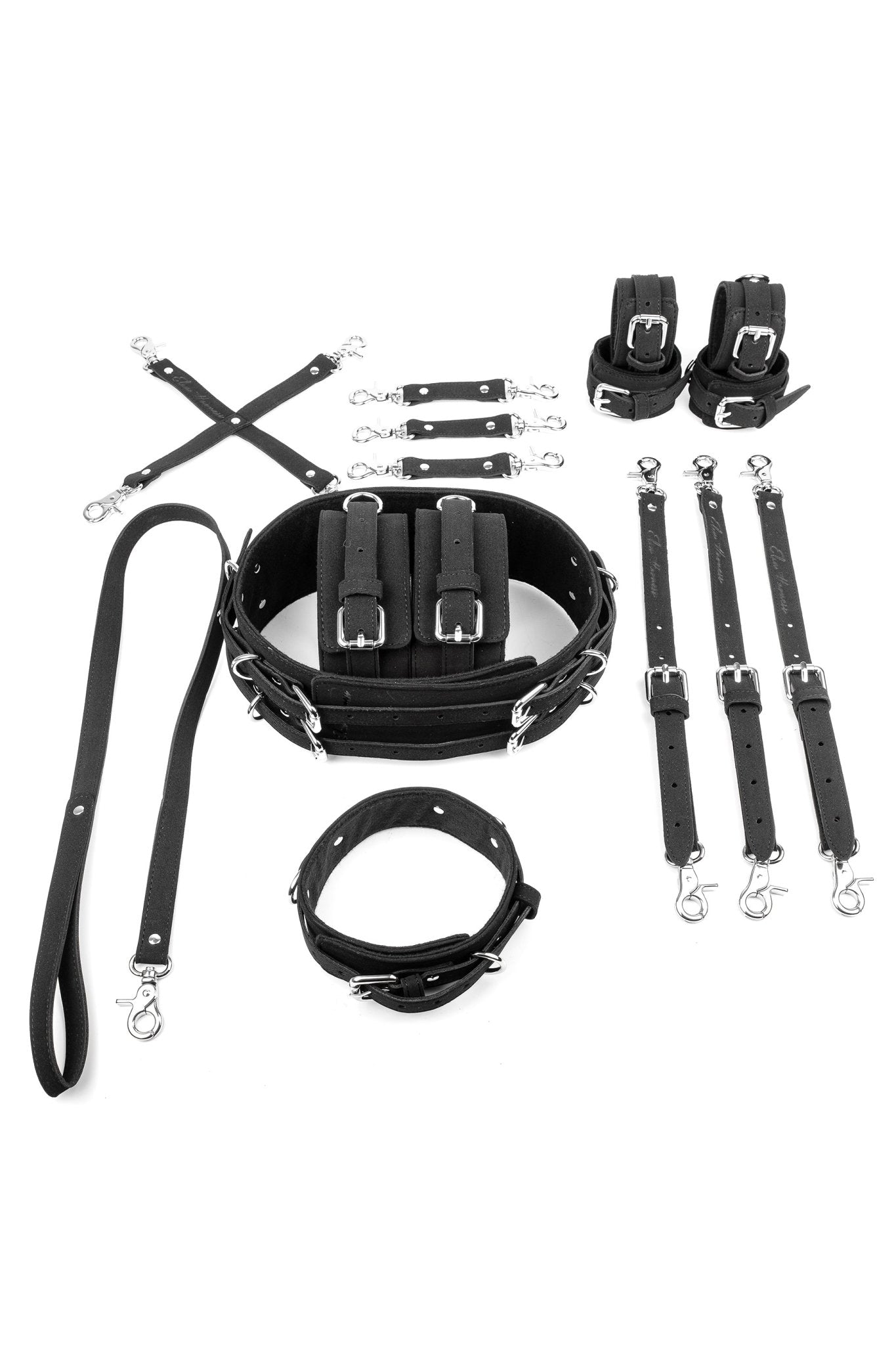 7 in 1 Vegan Leather Harness Bondage Set. 5 colors - Elinlatex