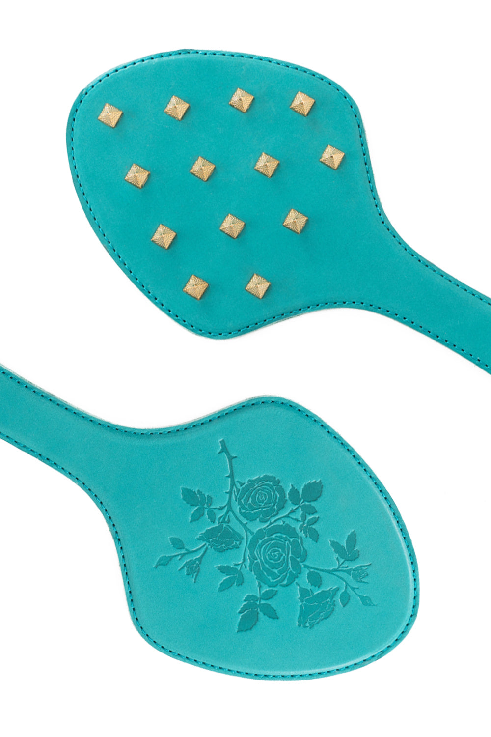 CRAZY HORSE Leather Spanking Paddle with Spikes