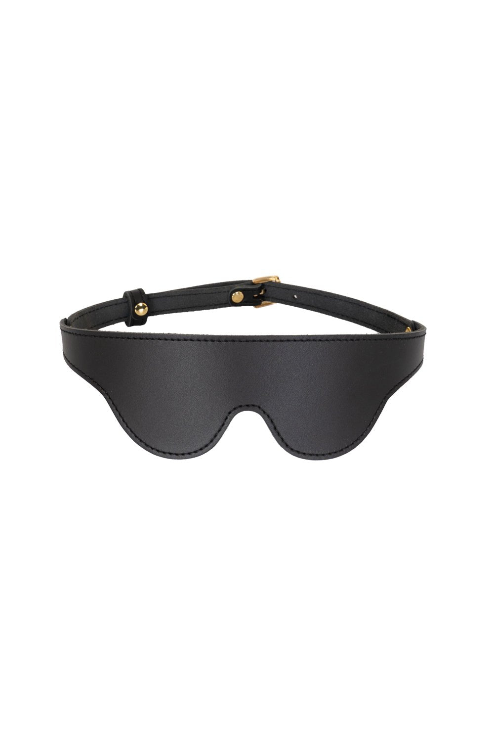 Black Leather blindfold, eye mask - Elinlatex