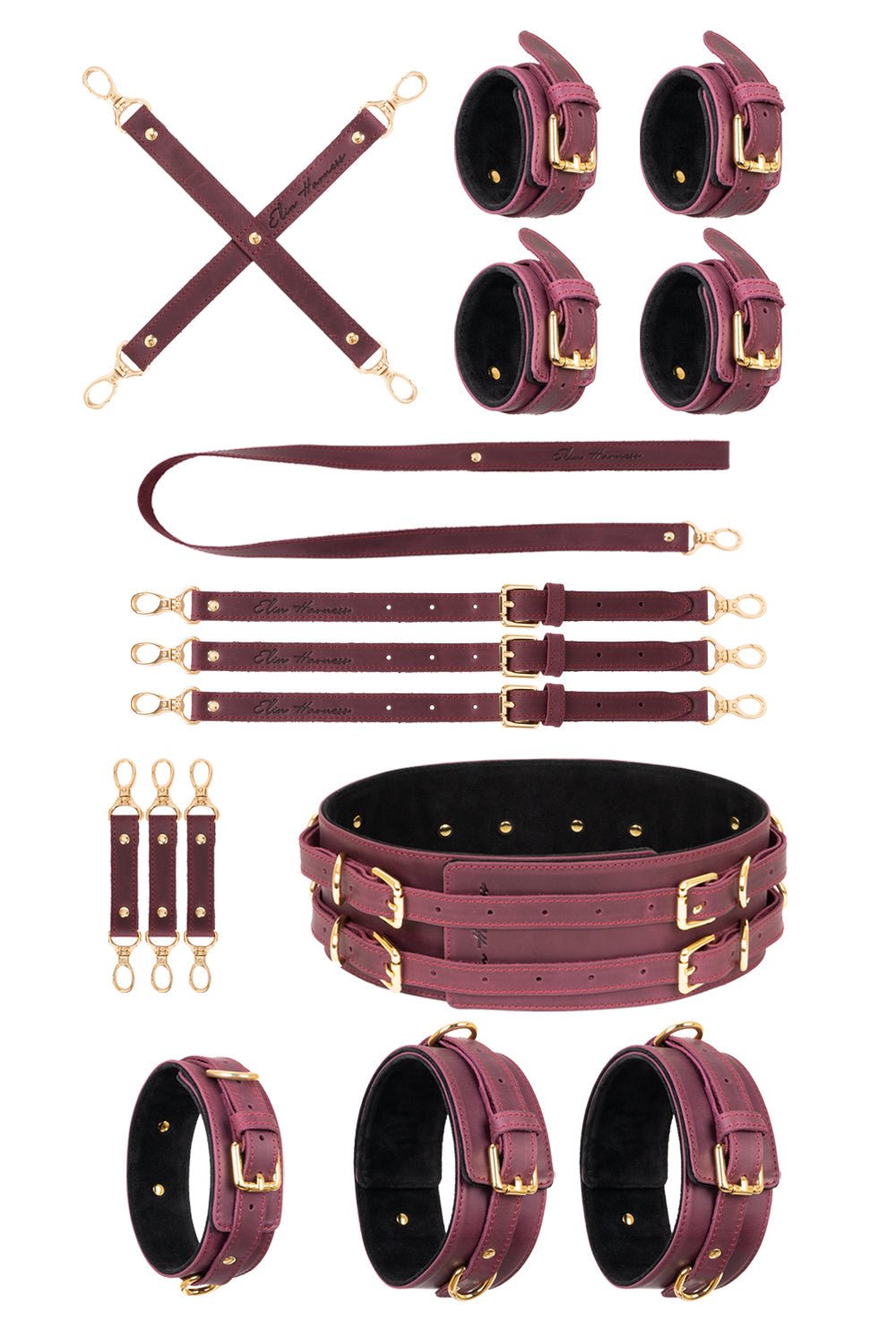 CRAZY HORSE Full Leather Set. 10 colors - Elinlatex