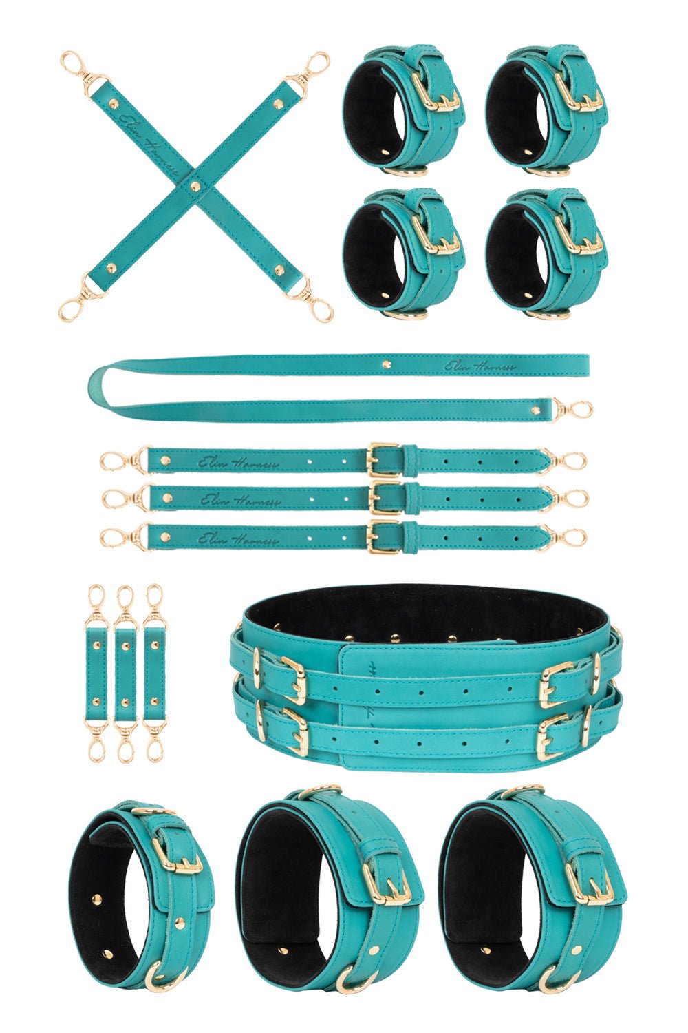 CRAZY HORSE Full Leather Set. 10 colors - Elinlatex