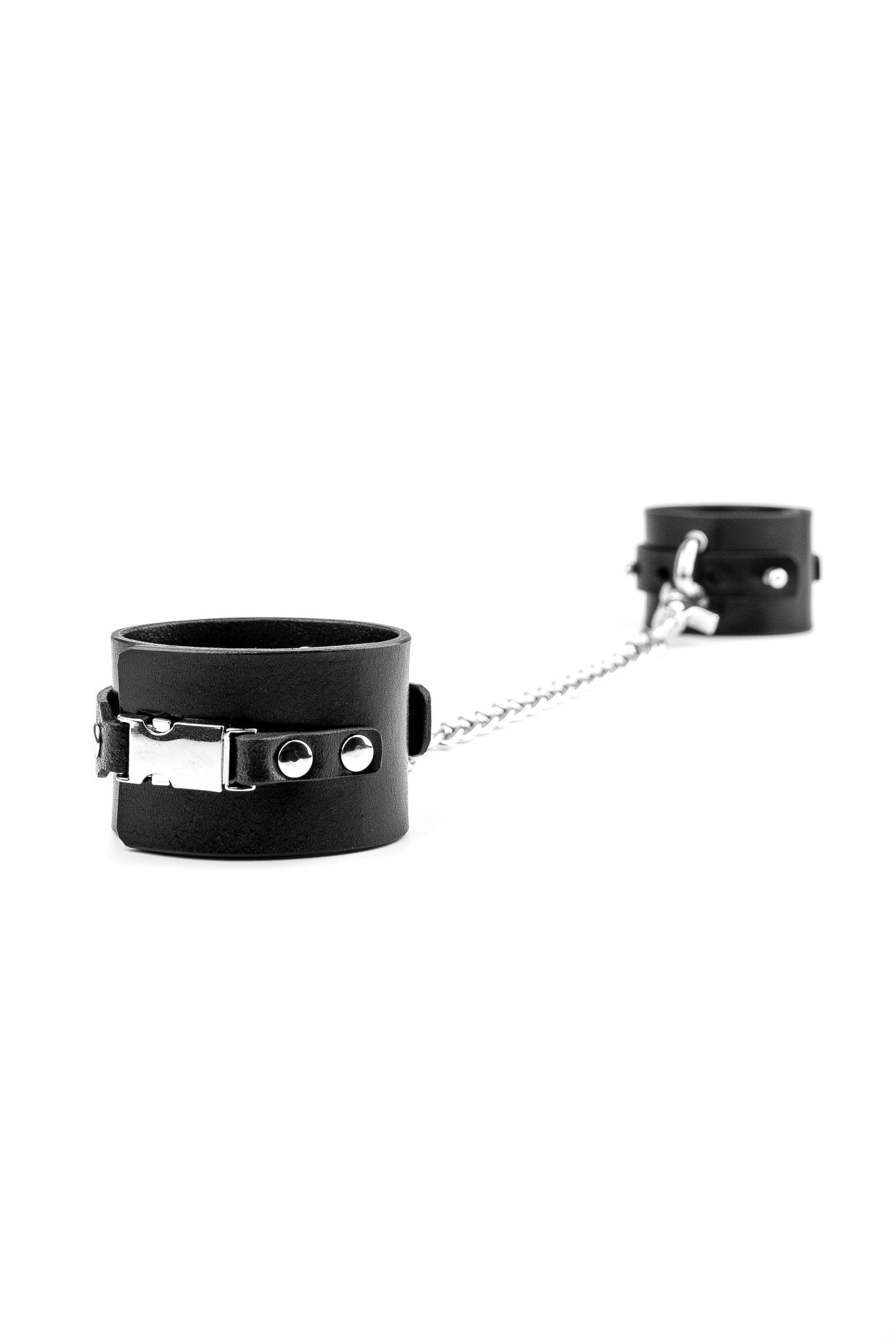 “Fast X me up” Handcuffs, Ankle cuffs with chain connector - Elinlatex