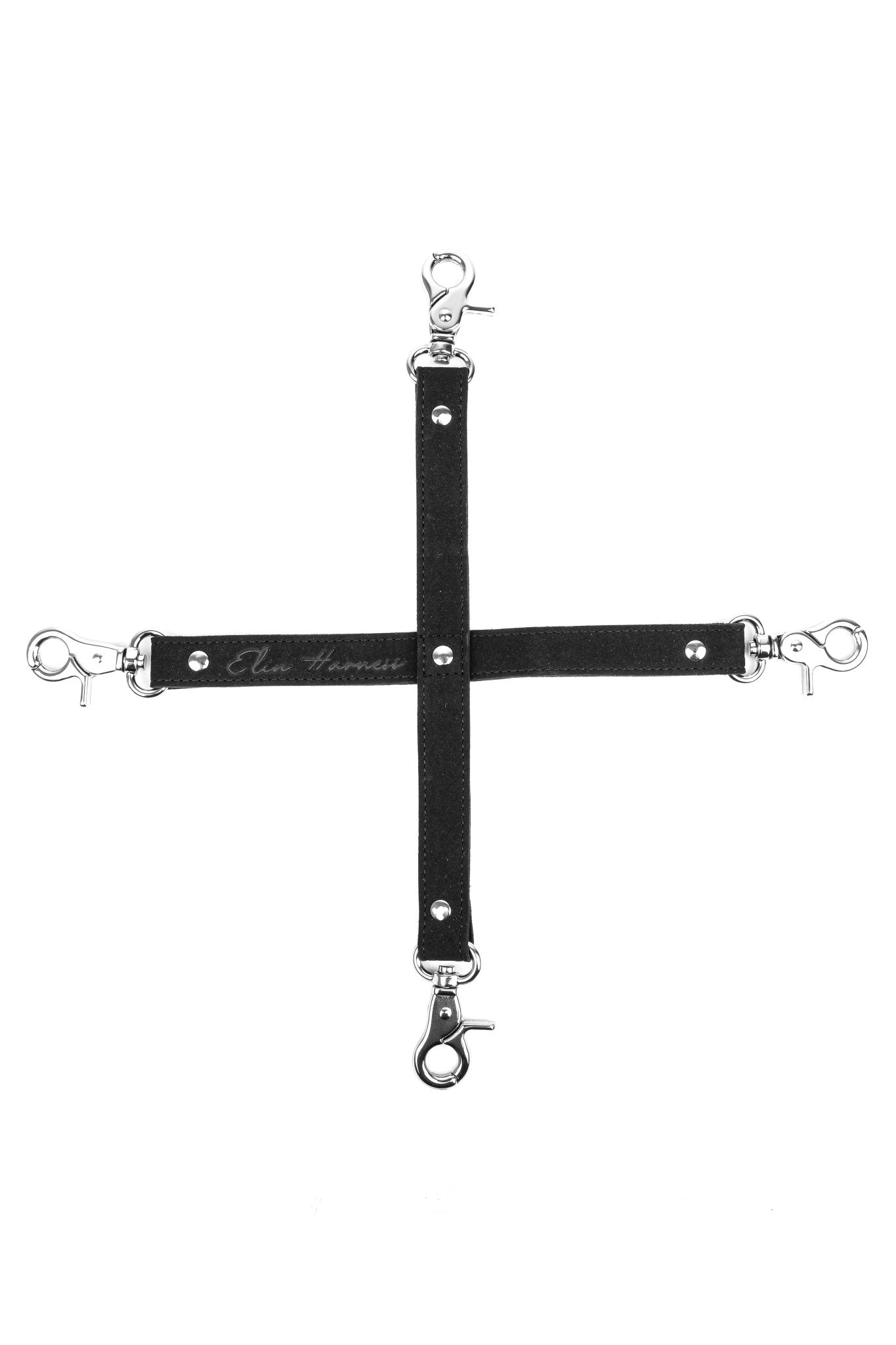 Faux leather 4 - way Strap Bondage, Hog - Tie Connector - Elinlatex