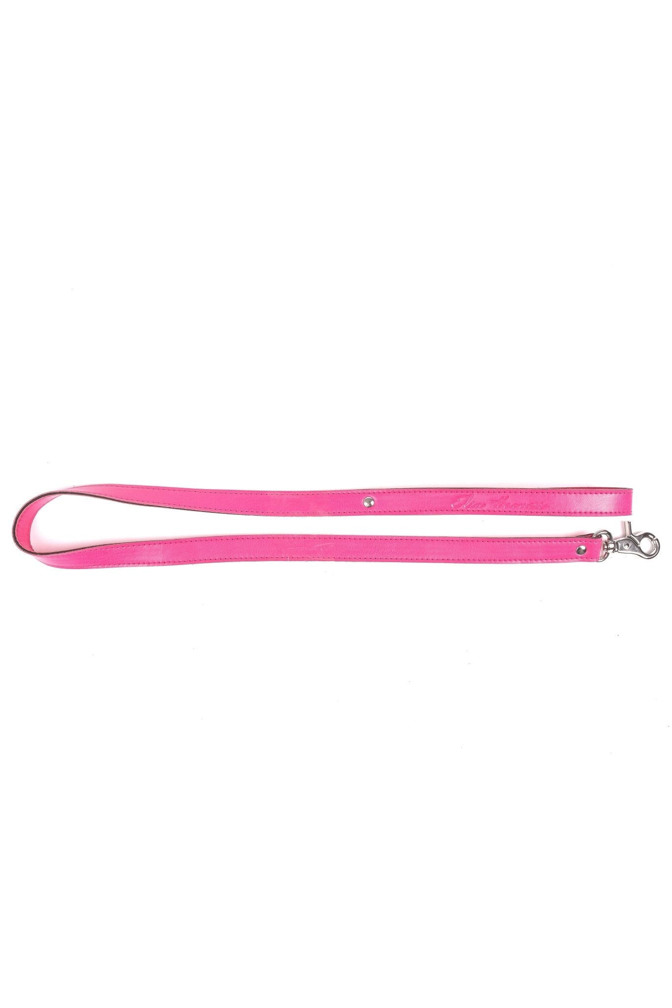 Faux Leather Leash. Pink - Elinlatex