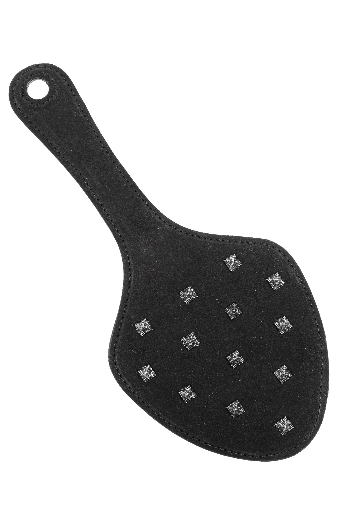 Faux Leather Spanking Paddle with Spikes - Elinlatex