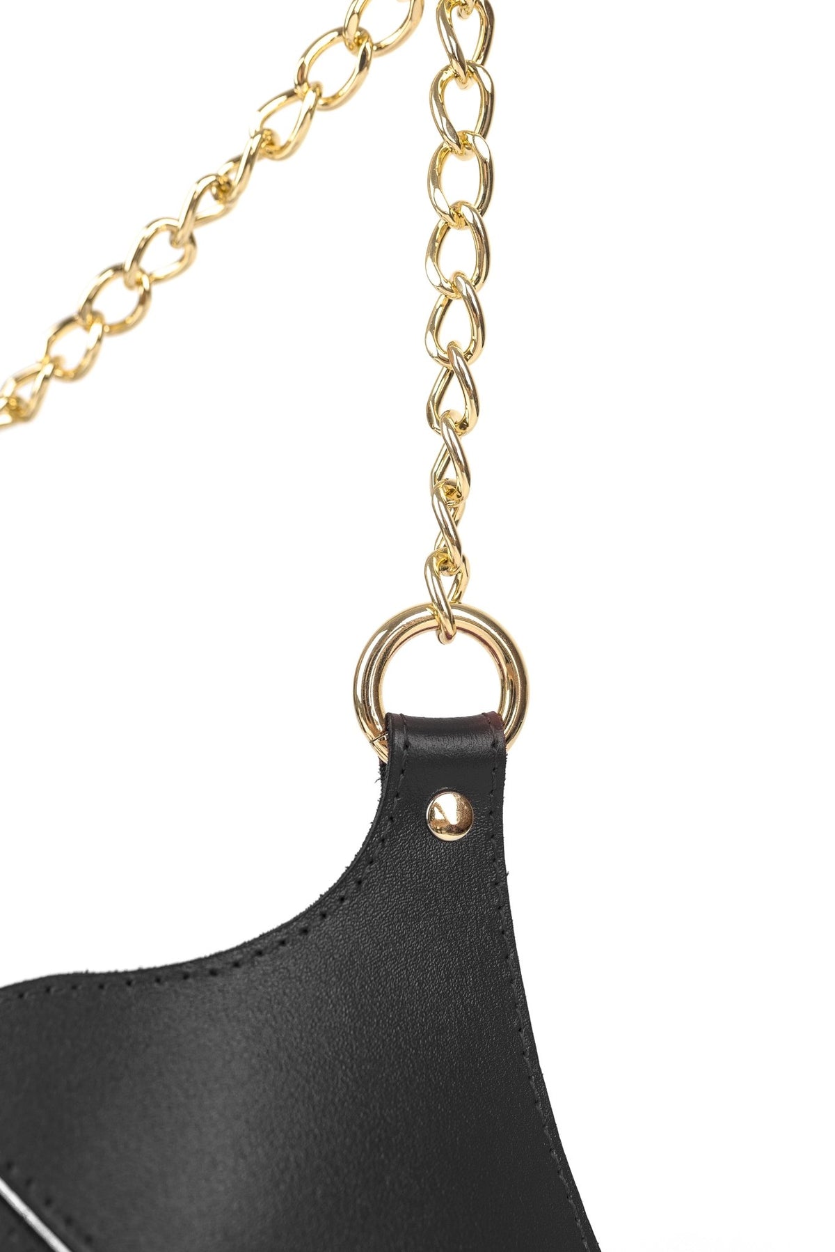 Freyja Leather Bra. Black - Elin Latex