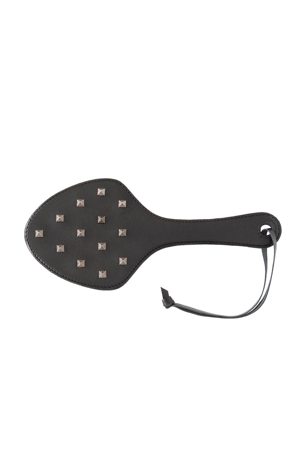 Genuine Leather Spanking Paddle with Spikes - Elinlatex