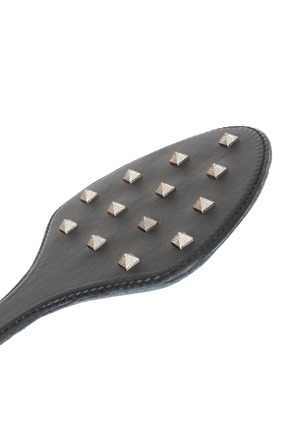 Genuine Leather Spanking Paddle with Spikes - Elinlatex