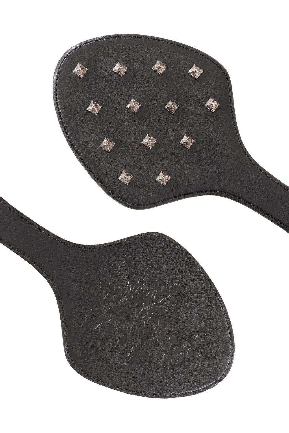 Genuine Leather Spanking Paddle with Spikes - Elinlatex