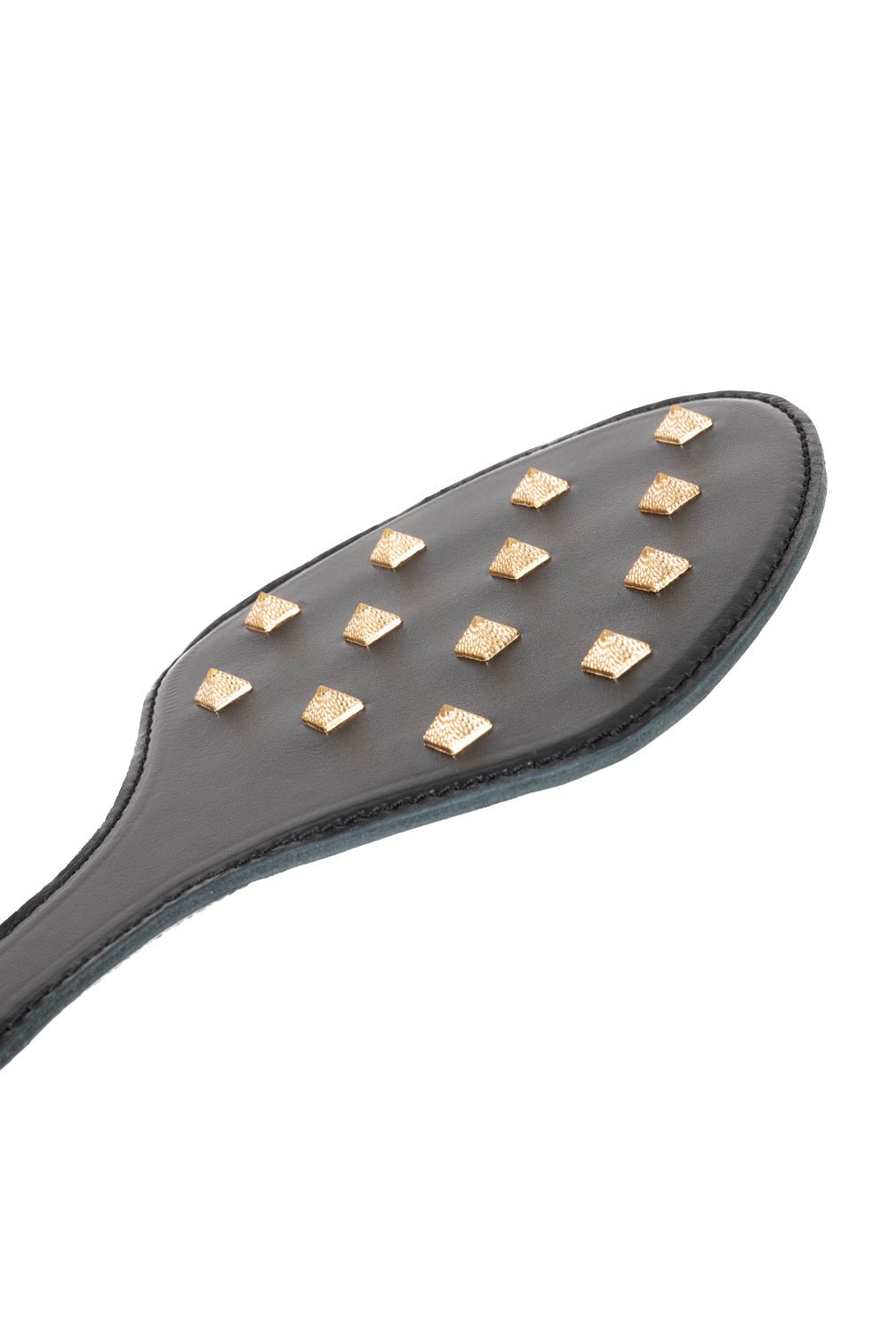 Genuine Leather Spanking Paddle with Spikes - Elinlatex