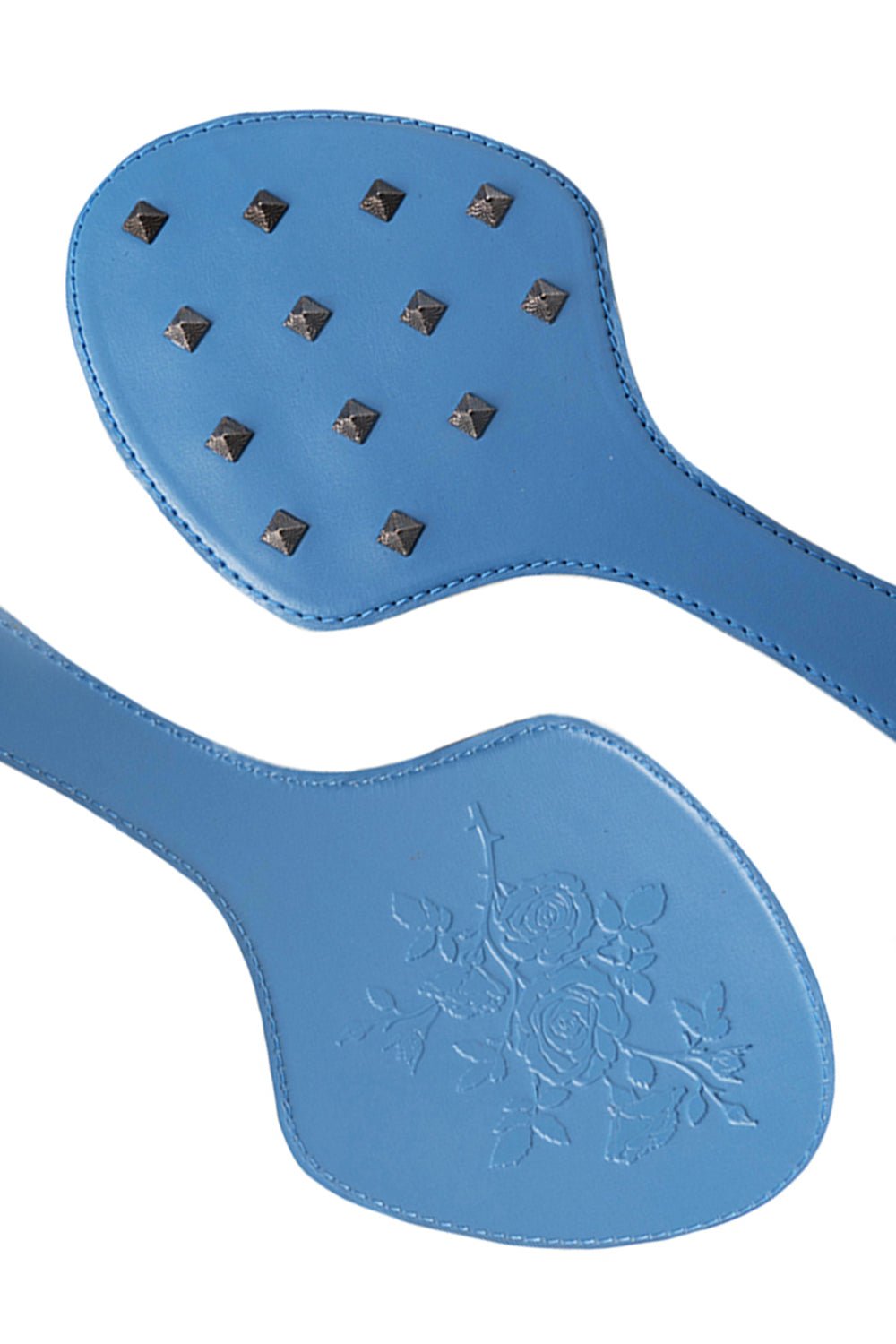 Genuine Leather Spanking Paddle with Spikes - Elinlatex