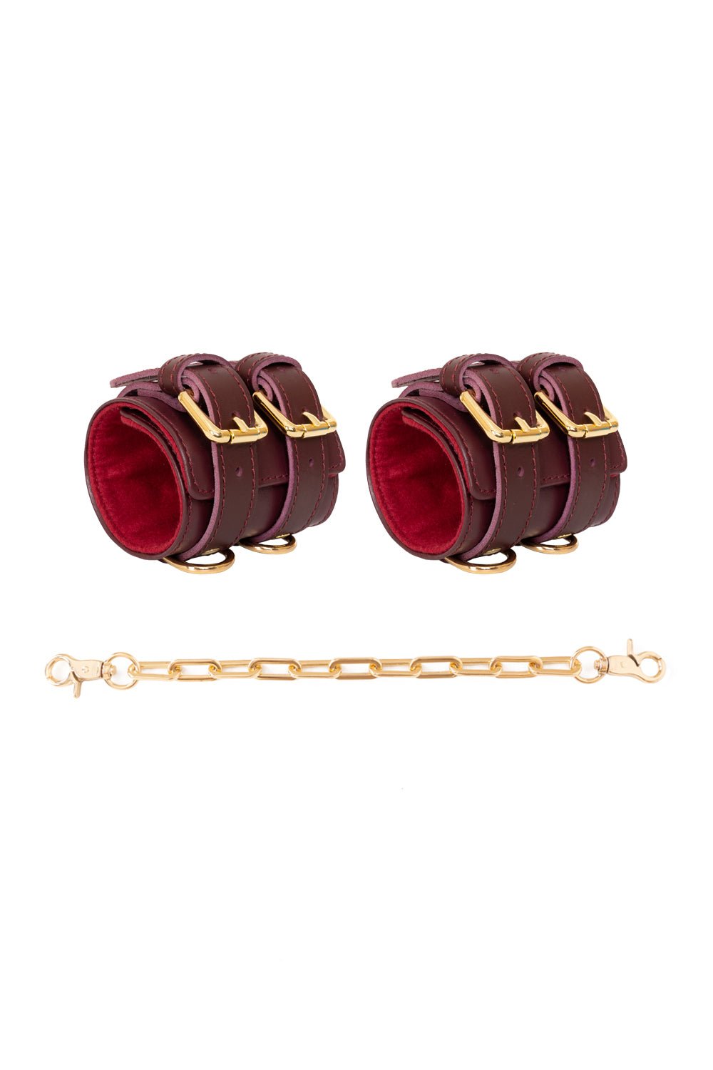 Hand, Ankle cuffs Wide with chain connectors - Elinlatex