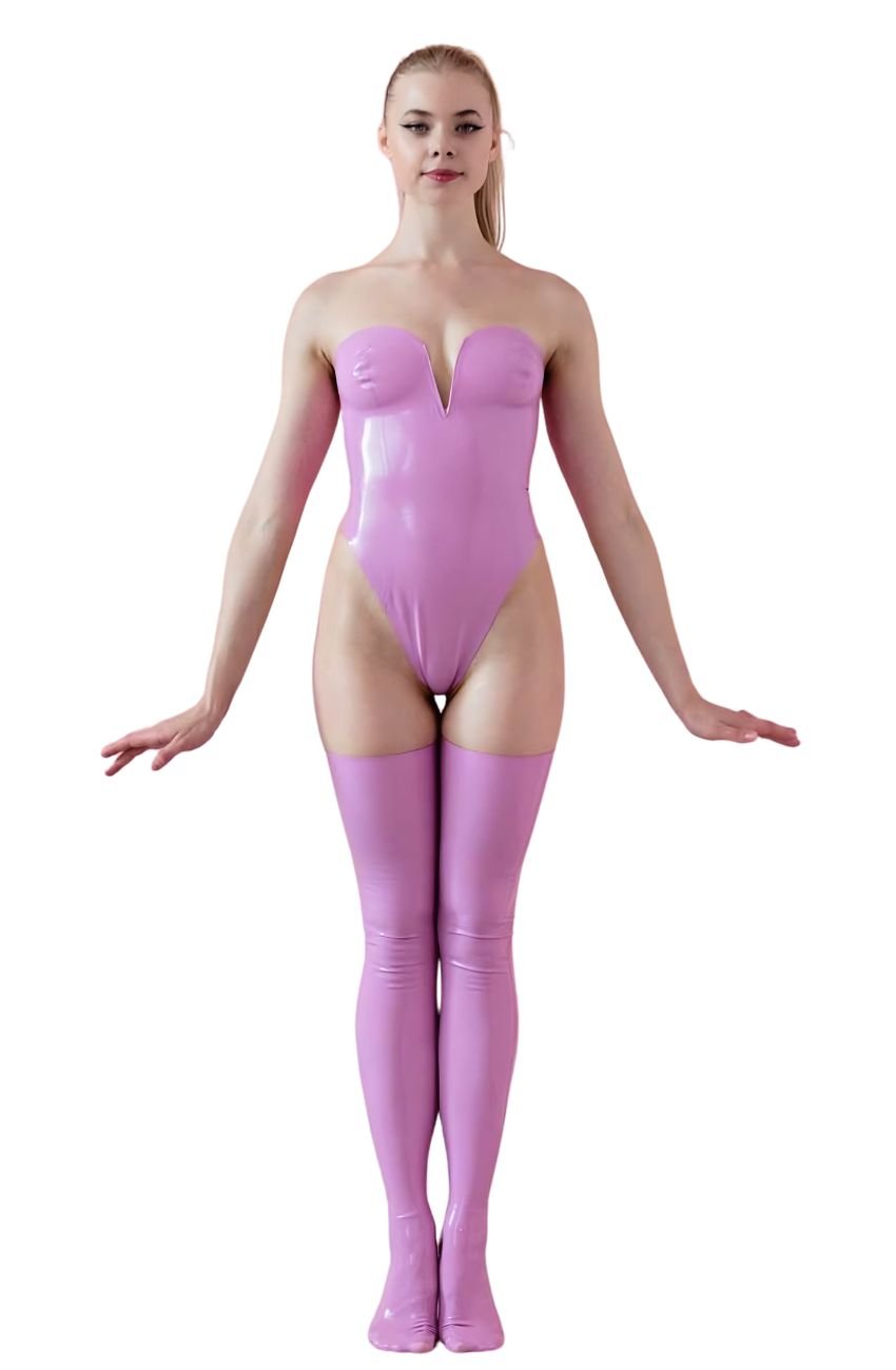 Latex Zipper Bodysuit - Elinlatex