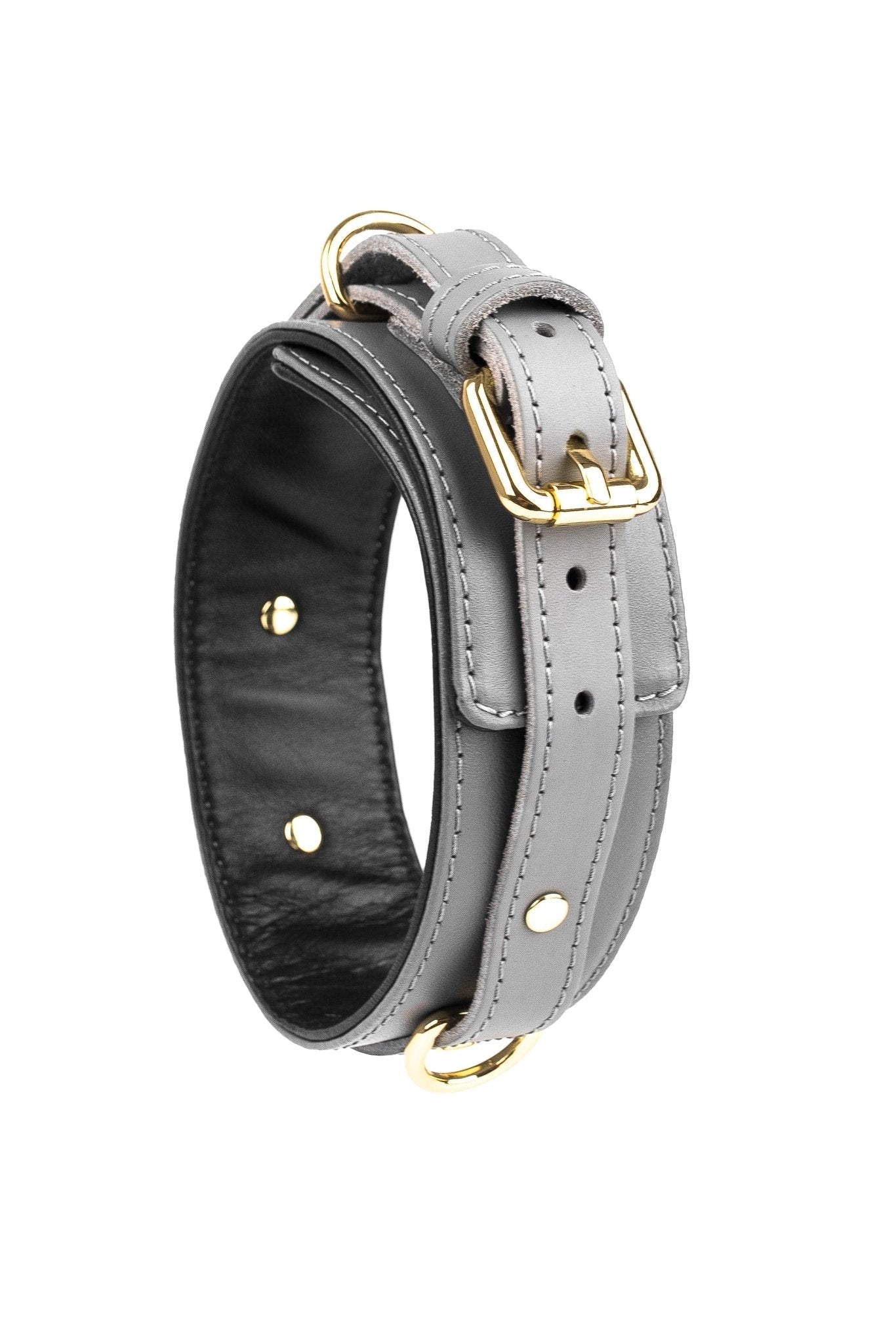 Leather Choker. Black - Elinlatex