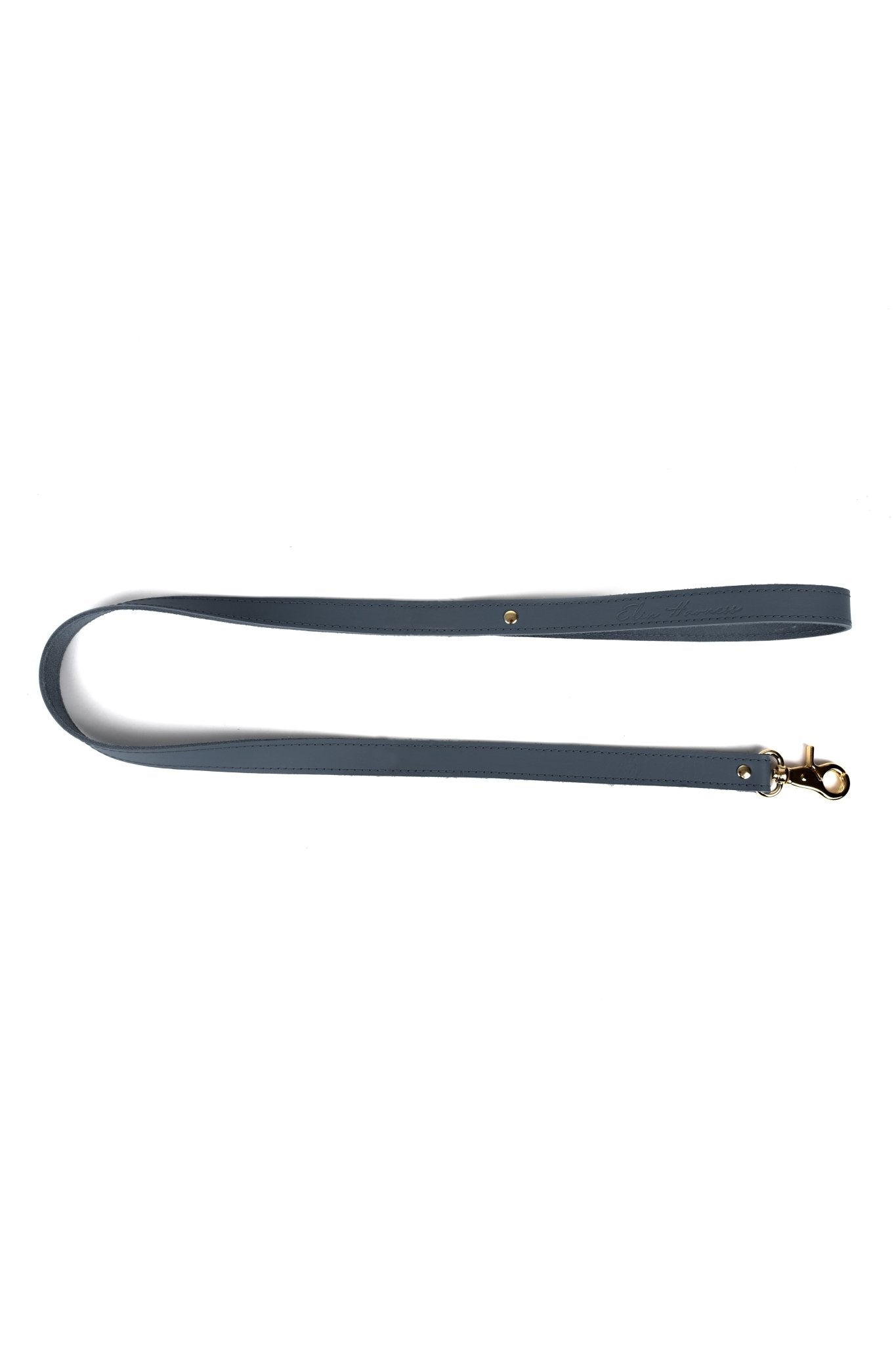 Leather leash. Black - Elinlatex